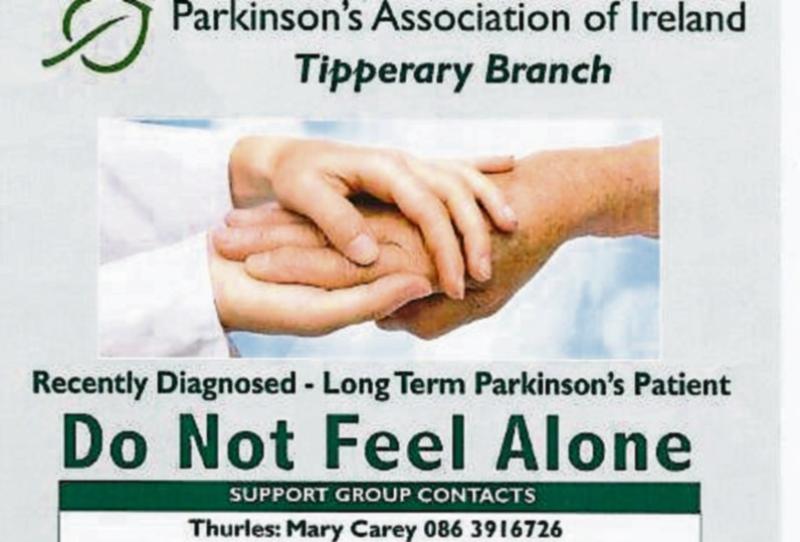 Tipperary branch of the Parkinson's Association of Ireland to host AGM in February