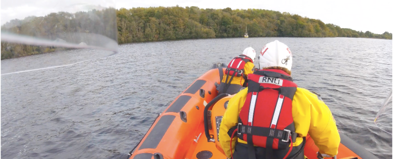Lough Derg RNLI comes to the assistance of two people on yacht aground near Terryglass