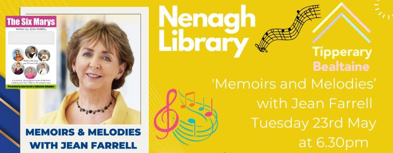 Nenagh Library hosts author and playwright Jean Farrell as part of Bealtaine festival