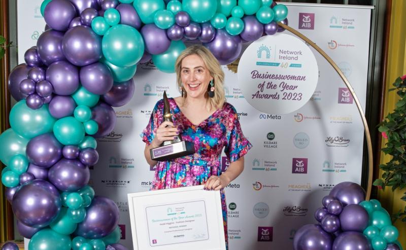 Tipperary-based fashion designer Heidi Higgins picks up national businesswoman award