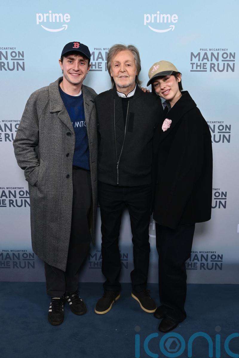 Paul Mescal poses with Gracie Abrams at Paul McCartney documentary screening
