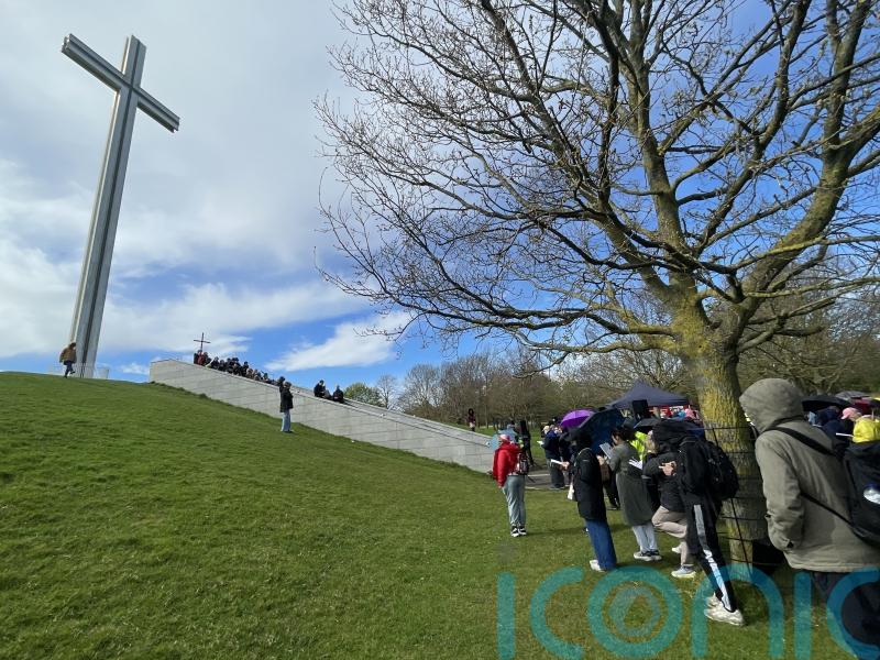 Crowd gathers in Dublin park for Good Friday pilgrimage
