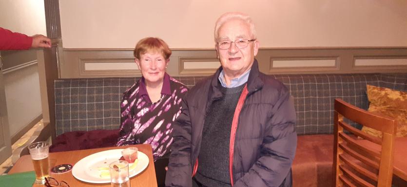 John J. & Brid Buckley attending the launch of Normality at Reidy's of Newtown